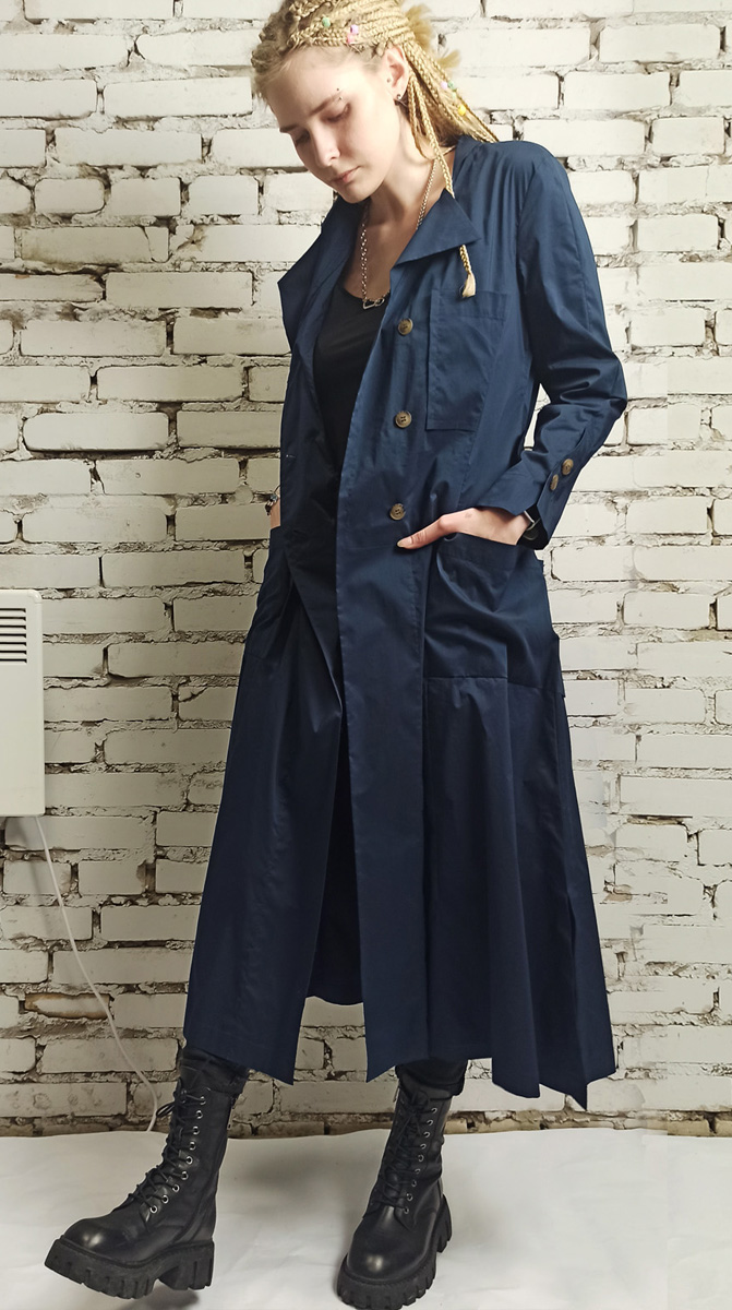 картинка Пальто "Дофамин синее" от Е.Поповой от магазина Одежда+