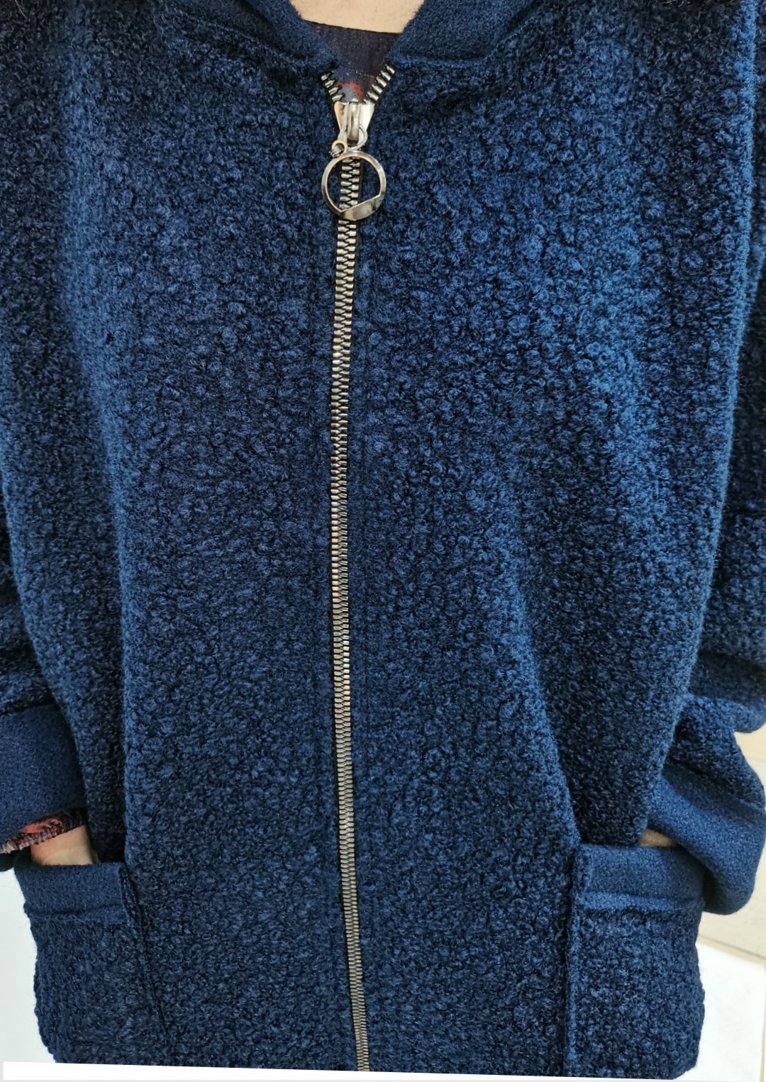 Пальто "Темно-синее" в интернет магазине